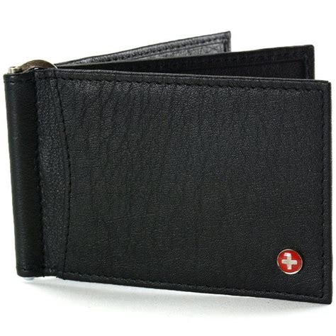 alpine swiss money clip wallet